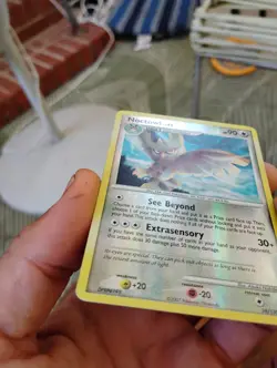 rare print error Pokemon diamond and Pearl base set card 34/130 noctowl reverse - Image 5