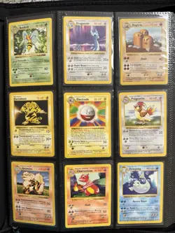 Pokemon Complete SHADOWLESS Base Set Non-Holo 17-102 WOTC Binder Lot (NM) - Image 2