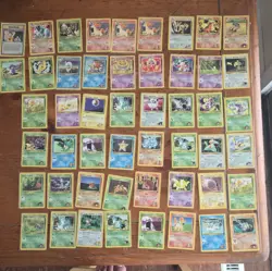 Pokemon TCG Gym Challenge 50 Card Lot English 2000 Common Uncommon - Image 1