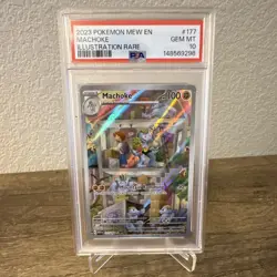 Machoke 177/165 SV: Scarlet & Violet 151 Illustration Rare Holo Eng 2023 PSA 10 - Image 1