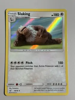 Pokemon TCG Slaking Holo Rare 18/18 Detective Pikachu NM - Image 1