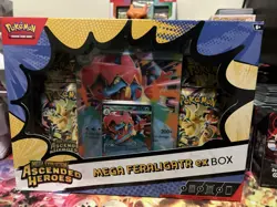 Pokemon TCG Mega Feraligatr EX Box - Mega Evolution Ascended Heroes Damaged Box - Image 1