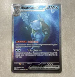 Pokemon Company Blastoise ex 200/165 SV 151 Holo illustration rareEnglish 330 HP - Image 1