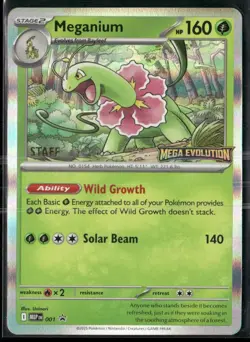 Meganium MEP 001 STAFF - Pokemon TCG Black Star Promo 2025 NM - Image 1