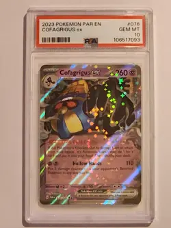 Pokemon Cofagrigus Ex 076/182 Paradox Rift - Image 1