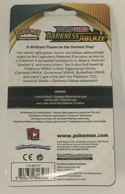 Pokemon TCG Sword & Shield Darkness Ablaze Booster Pack Pikachu + Coin SWSH039 - Image 4