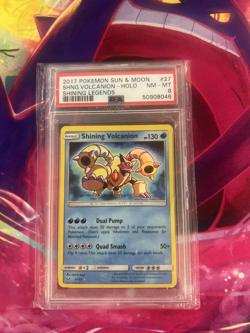 Shining Volcanion 27/73 Legends PSA Graded 8 Pokemon Trading Card Game - Image 1