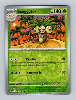 Pokemon TCG - Exeggutor - 103/165 SV: Scarlet & Violet 151 (MEW) (Reverse Holo) - Image 1