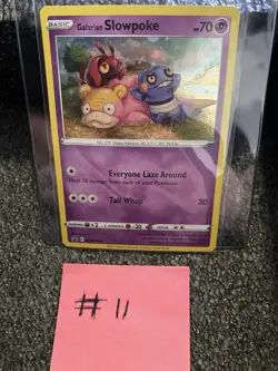 Pokemon TCG Galarian Slowpoke Black Star Promo SWSH126 NM - Image 1