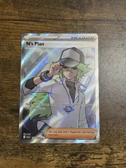 N’s Plan 163/086 ULTRA RARE FULL ART Pokemon S&V BLACK BOLT ENGLISH - Image 1