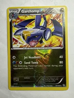Pokemon Garchomp 91/124 Dragons Exalted Reverse Holo Rare 2012 BW-LP - Image 1