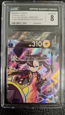 CGC 8 - Pokemon (2022) Black Star Promo - Morpeko V-UNION #SWSH288 - Image 1