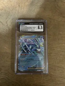 Pokemon CGC 8.5 Suicune ex 010/034 TCG Classic Holo English 220HP 2023 - Image 1
