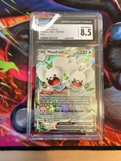 CGC 8.5 Maushold ex 155/182 SV04 Paradox Rift Holo English 2023 - Image 1