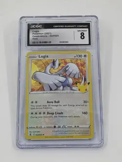CGC 8 Pokemon TCG Lugia Holo Rare Celebrations 022/025 English Holo - Image 1