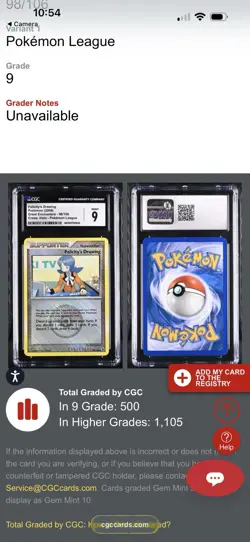 Nintendo Felicity's Drawing 98/106 Great Encounters Pokemon League Holo CGC 9 - Image 3