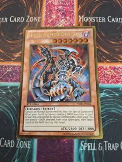 Yugioh Dark Armed Dragon PGLD-EN064 Gold Rare 1st Edition Near Mint - Image 1