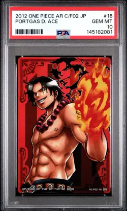 PSA 10 2012 CARDDASS ONE PIECE JAPANESE AR CARDDASS FORMATION 02 ACE - Image 1