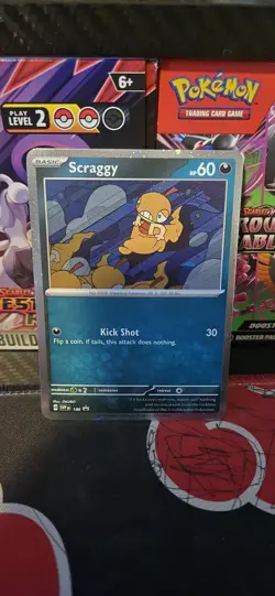 Scraggy 186 SV Scarlet & Violet Promo Holo Card NM Condition - Image 1