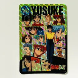 127 Yusuke Urameshi Holo YuYu Hakusho Carddass Card Bandai Japan 1994 TCG CCG - Image 1