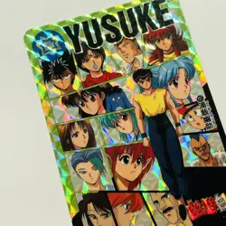 127 Yusuke Urameshi Holo YuYu Hakusho Carddass Card Bandai Japan 1994 TCG CCG - Image 2