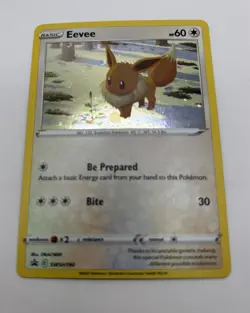 Eevee SWSH190 Pokemon Card Brilliant Stars 2022 Black Star Holo Promo NM - Image 1