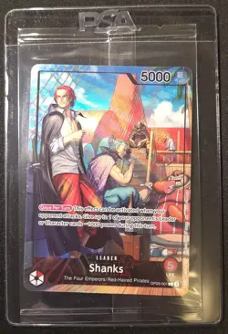 SEALED Shanks (July 2025 PSA Magazine Promo) OP09-001 One Piece Holographic Card - Image 1