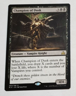 MTG Champion Of Dusk 064 RIX Rivals Of Ixalan Rare LP x1 - Image 1