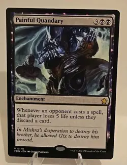Painful Quandary MTG Foundations Regular - Image 1
