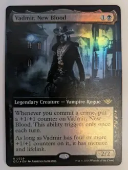 Vadmir, New Blood (Extended Art) Outlaws of Thunder Junction Foil - MTG RARE - Image 1