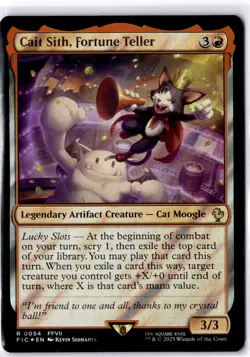 Cait Sith, Fortune Teller NM* SURGE FOIL Final Fantasy 0054 mtg -UnltdCards - Image 1