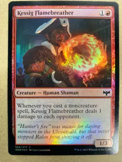MTG 1x FOIL Kessig Flamebreather # 164 Innistrad: Midnight Magic Gathering x1 NM - Image 1