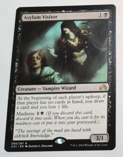 MTG Asylum Visitor 099 SOI Shadows Over Innistrad Rare LP x1 - Image 1