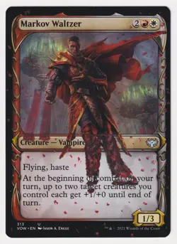 Altered Markov Waltzer LP 2021 MTG Magic Hand Painted Unique Custom Extended Art - Image 1