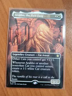 Magic MTG Arahbo, the First Fang 0294 Borderless Regular Rare - NM condition - Image 1