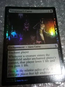 MTG 1x Trespasser's Curse Foil x1 LP Amonkhet - Image 2