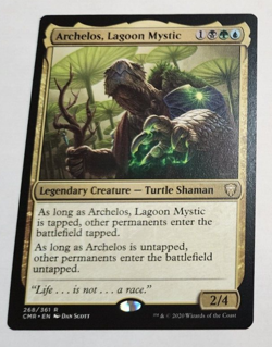 MTG Archelos, Lagoon Mystic 268 CMR Commander Legends Rare LP x1 - Image 1
