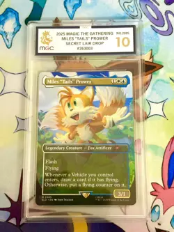 Magic: The Gathering Secret Lair Sonic Miles "Tails" Prower 2085 MGC Graded 10 - Image 1