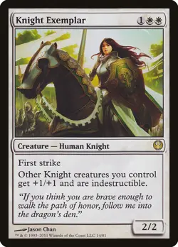 MTG Knight Exemplar - Duel Decks: Knights vs. Dragons #014 - Image 1