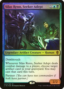 MTG FOIL Silas Renn, Seeker Adept - Commander 2016 #043 - Image 1