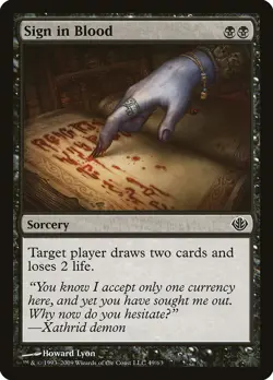 MTG Sign in Blood - Duel Decks: Garruk vs. Liliana #049 - Image 1
