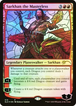 MTG FOIL Sarkhan the Masterless - Secret Lair Drop #SECRET_SLD_514 - Image 1