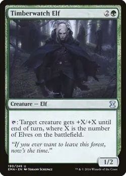 MTG Timberwatch Elf - Eternal Masters #190 - Image 1
