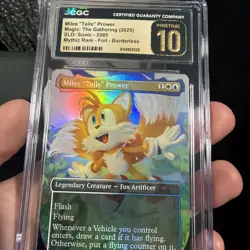 Miles "Tails" Prower Foil Sonic Secret Lair Drop MTG - CGC 10 Pristine 🔥💎 - Image 1