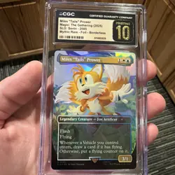 Miles "Tails" Prower Foil Sonic Secret Lair Drop MTG - CGC 10 Pristine 🔥💎 - Image 2