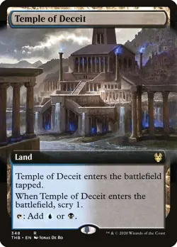 MTG Temple of Deceit Extended Art - Theros Beyond Death #348 - Image 1