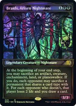 MTG TEXTURED FOIL Braids, Arisen Nightmare Showcase - Dominaria United #329 - Image 1