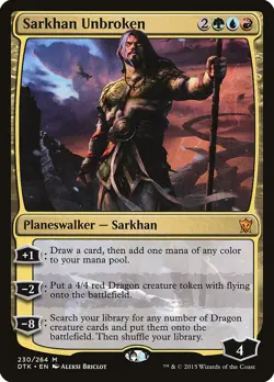 MTG Sarkhan Unbroken - Dragons of Tarkir #230 - Image 1