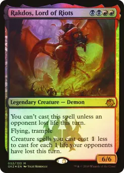 MTG FOIL Rakdos, Lord of Riots - Guild Kit - Ravnica Allegiance #52 - Image 1