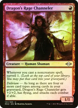 MTG FOIL Dragon's Rage Channeler - Modern Horizons 2 #121 - Image 1